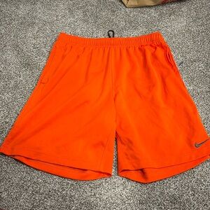 Orange Nike Shorts Size Large